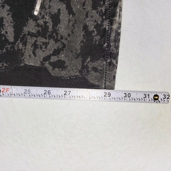 Y2K AOP Skull Jeans Descend Video Game Fire Evisu 34x29/30 - Picture 16 of 16